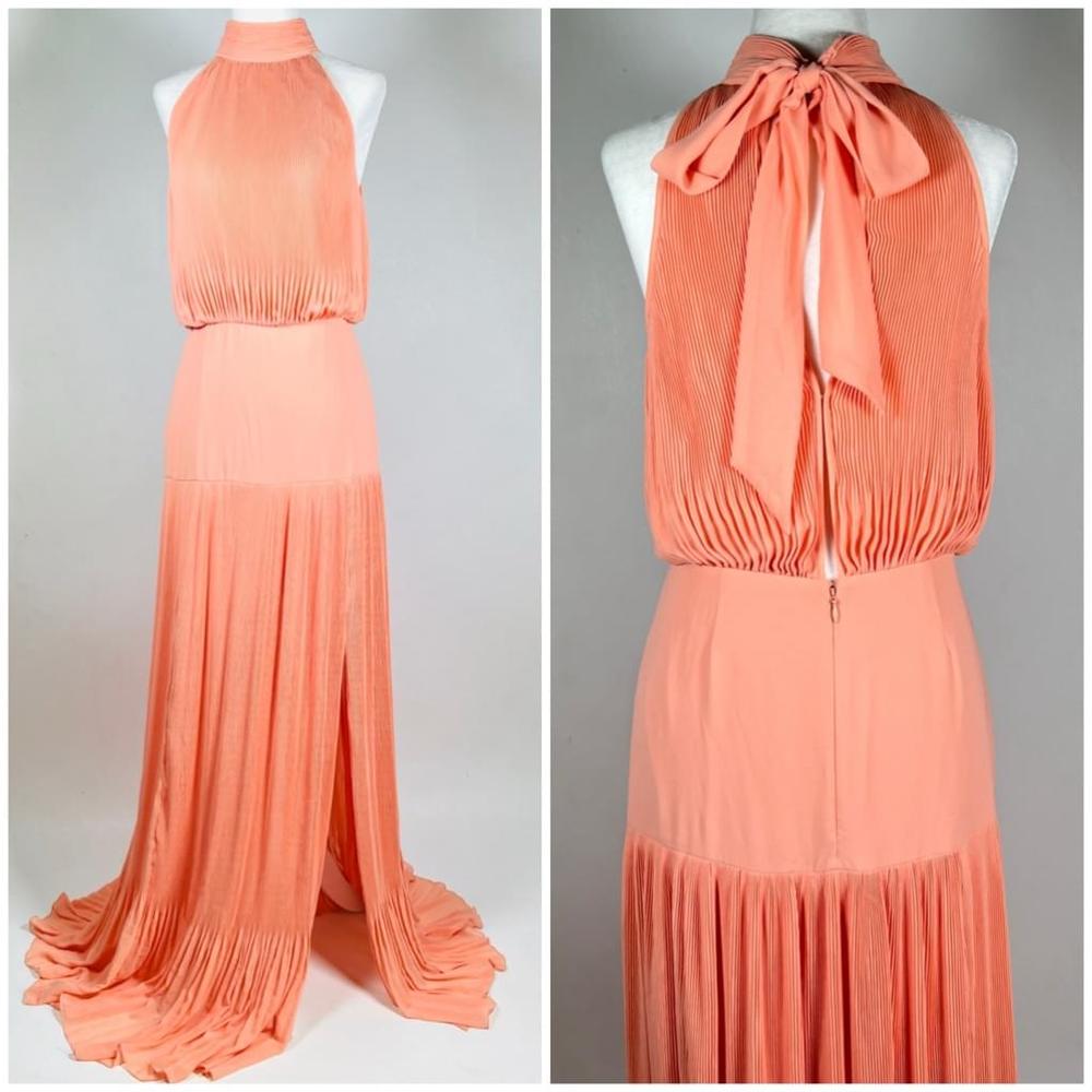 NEW! Veronica Beard Dress Lilliana Dress Gown Pastel Orange Maxi